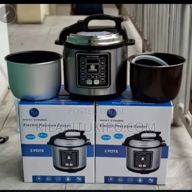 West Strong 6.0L Electric Pressure Cooker with 2 Pots - 1
