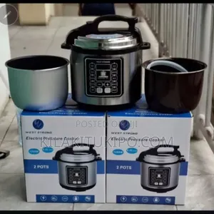 West Strong 6.0L Electric Pressure Cooker with 2 Pots
