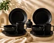 Midnight Black Dinnerware Set - 18 Pieces - 1