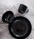 Midnight Black Dinnerware Set - 18 Pieces - 2