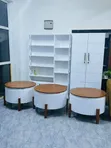 Meza ya Kahawa Ubora wa Juu - Nyeupe na Kahawia - 1