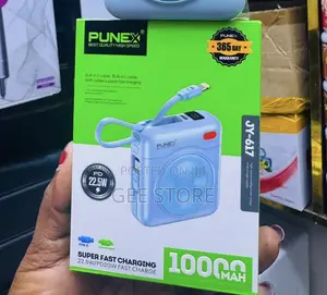 Punex JY-617 10,000mAh Power Bank with 22.5W Fast Charging