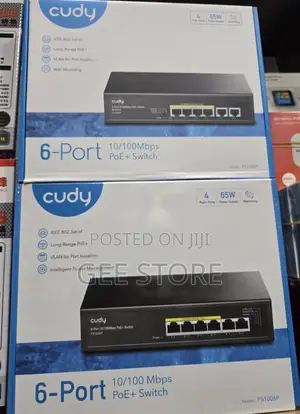 Cudy 6-Port 10/100 Mbps PoE+ Switch (FS1006P)