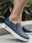 Timberland Men's Leather Shoes - White & Blue - 3