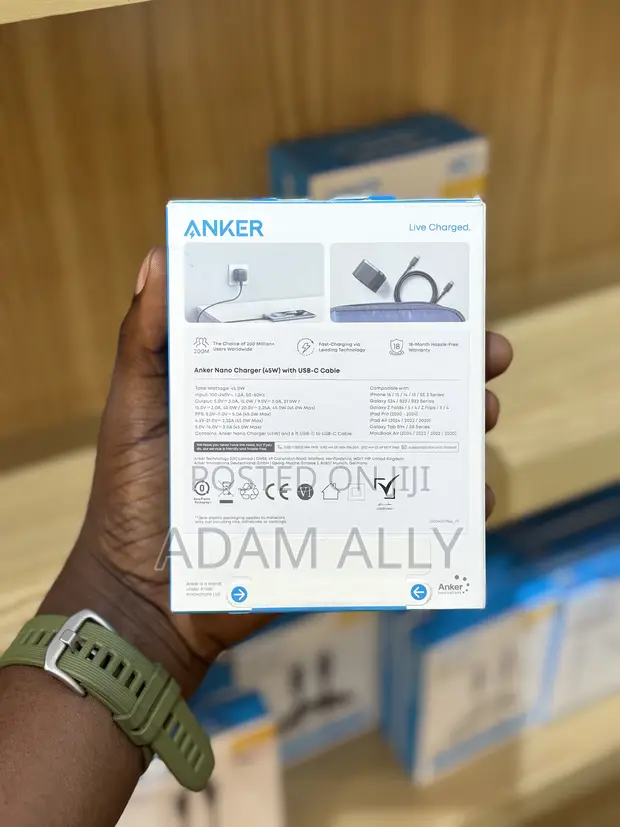 Chaja Kamili ya Anker 45W - 1