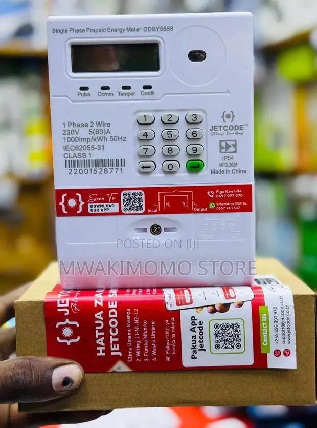 JETCODE Single Phase Prepaid Energy Meter (DDSY5558) - 1