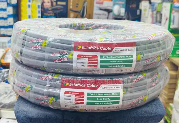 Estafrica Cable Wire Umeme 2.5mm, Roli la 100m - 1