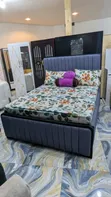 SofaSofa Sofa Bed 5/6 Blue and Gray - 1