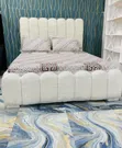 Brand New 5/6ft White Sofa Bed - 2