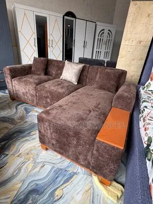 Brand New L-Shape Sofa - Chocolate Color