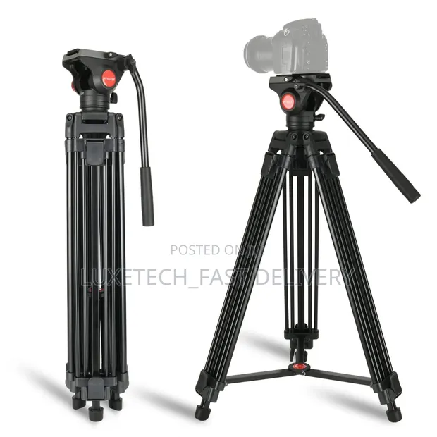 Professional Heavy Duty 360° Video Tripod Stand - 1