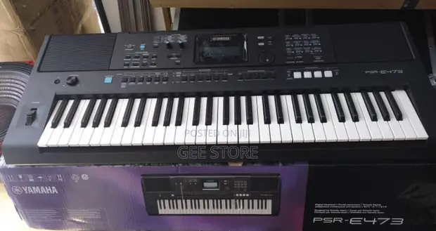 Yamaha PSR-E473 61-Key Portable Digital Keyboard - 1