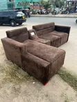 L-Shape Sofa - Chocolate Used - 2