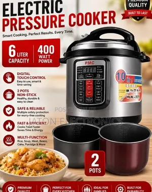 PMC Pressure Cooker 6 Liter with 2 Pots