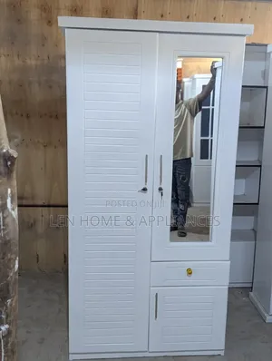 Brand New Wood-Mode White Wardrobe with 6 Shelves