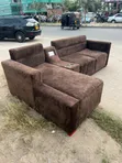 L-Shape Sofa - Chocolate Color - 2
