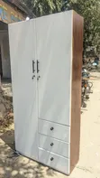 Luxury White Two-Door Cabinet - 2