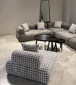 Modern L-Shape 6-Seater Sofa with Single Armchair - 3