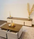 Modern Off-Cream Showcase and Coffee Table Sets - 2