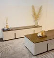 Modern Off-Cream Showcase and Coffee Table Sets - 3