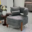 Sofa Set ya Kisasa 3-2-1-1 Mbao ya Mninga - 4