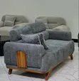 Sofa Set ya Kisasa 3-2-1-1 Mbao ya Mninga - 5
