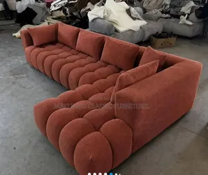Modern L-Shaped Sofa for 5 People