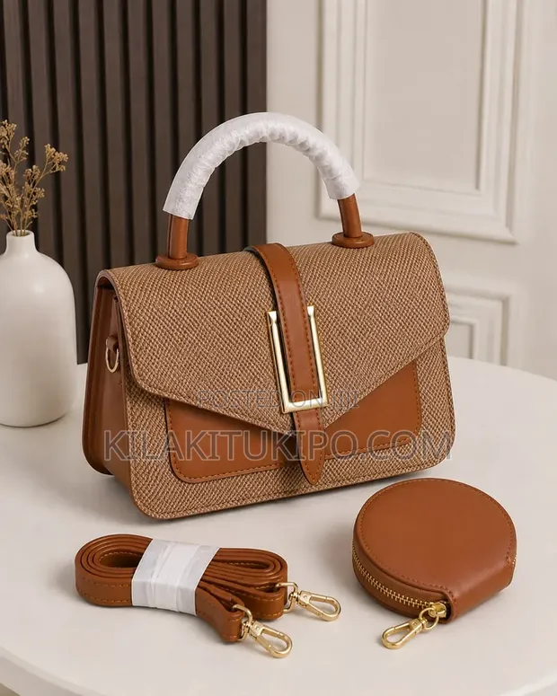 New Arrival Leather Material 2pcs Handbag - 1