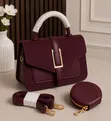 New Arrival Leather Material 2pcs Handbag - 2