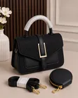 New Arrival Leather Material 2pcs Handbag - 3