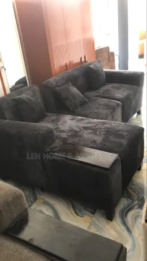 Brand New L-Shape Sofa - Black