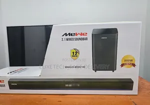 MeWe 2.1 Wired Soundbar 80W with 8" Subwoofer