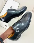 Clarks Executive Side-Buckle Brogues - 1