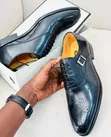 Clarks Executive Side-Buckle Brogues - 3