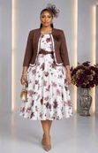 Elegant 2-Piece Floral Dress Set by Shiffon - 5