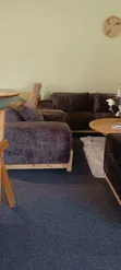 SofaSofa Black Semi-Circle Sofa Set with Table - 2