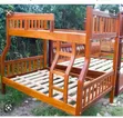 Solid Wood Bunk Bed - Queen/Double - 2