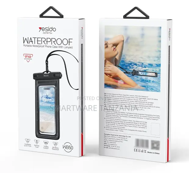 Yesido WB50 Waterproof Phone Case with Lanyard - 1