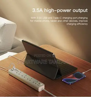 Yesido PD20W Multi-Function Power Strip, 6 Outlets, 2m