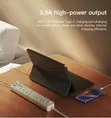 Yesido PD20W Multi-Function Power Strip, 6 Outlets, 2m - 2