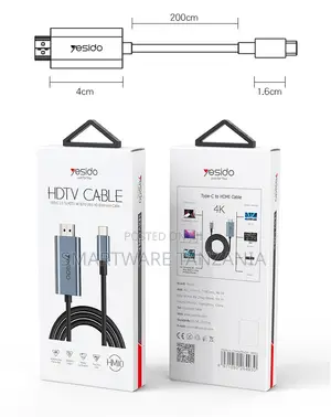 Yesido USB-C to HDMI Cable 2m 4K 60Hz