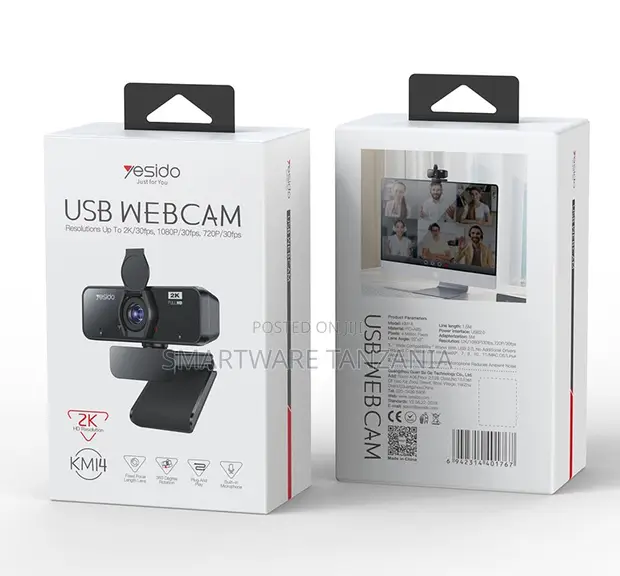 Yesido USB Webcam 1080p/30fps with Microphone - 1