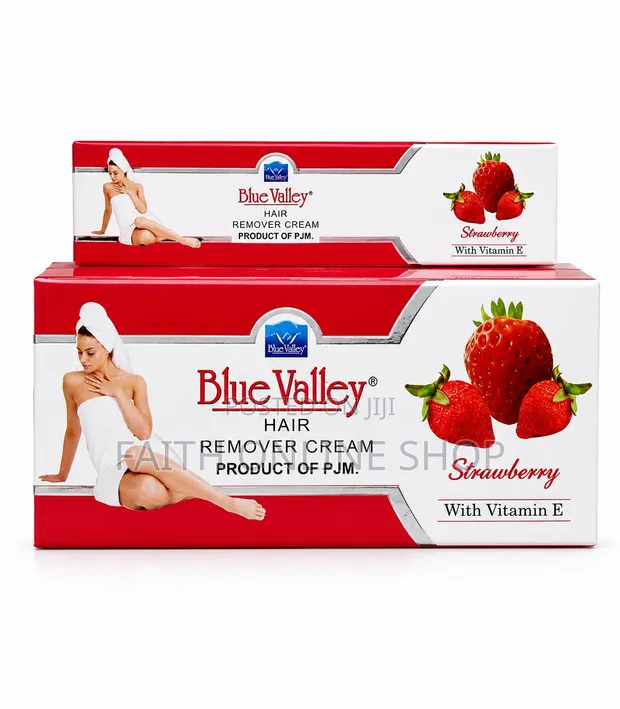 Blue Valley Cream ya Kuondoa Nywele Strawberry 50g - 1