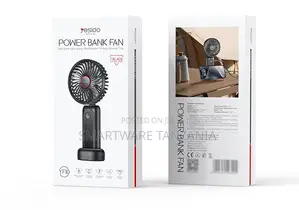 Yesido Mini Power Bank Fan with 7 Blades, 12-Hour Battery
