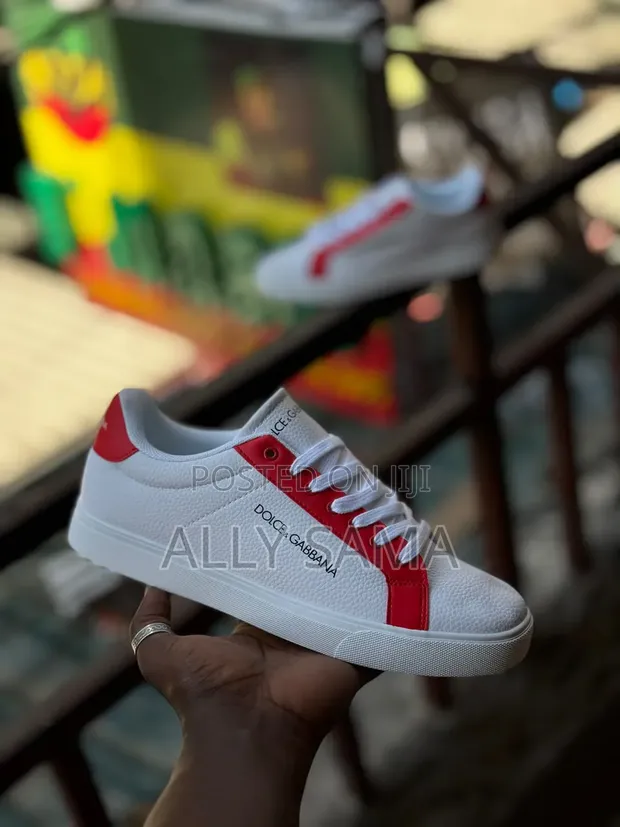 New Dolce & Gabbana Leather Sneakers - 1