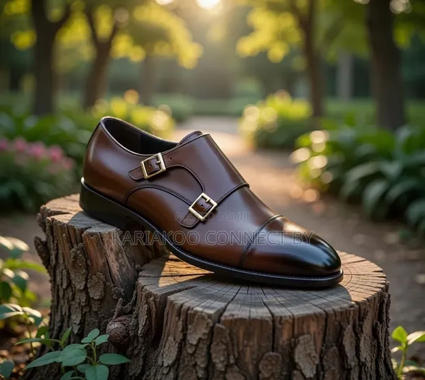 Men's Classic Double Monk Strap Shoes - 1
