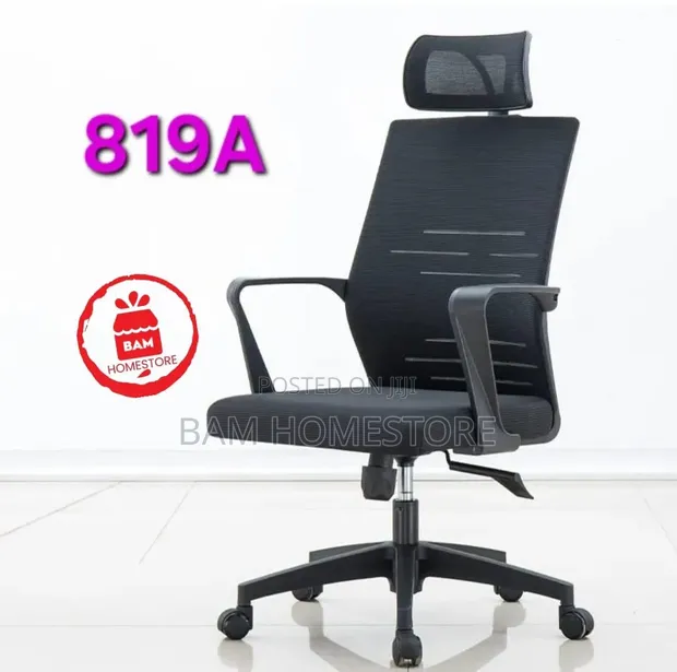 Kiti cha Ofisi cha Mesh chenye Headrest - 1