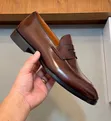 Men's Clarks Classic Leather Penny Loafers - 3