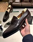 Men's Clarks Classic Leather Penny Loafers - 5