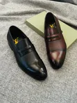 Louis Vuitton Style Men's Textured Penny Loafers - 2